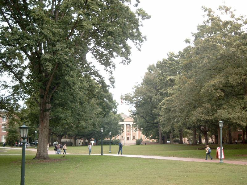 Chapel Hill, auf dem UNC Campus.