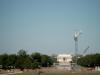 Blick vom Washington Monument auf das Lincoln Memorial. Im Vordergrund entsteht gerade das WorldWarII-Memorial.